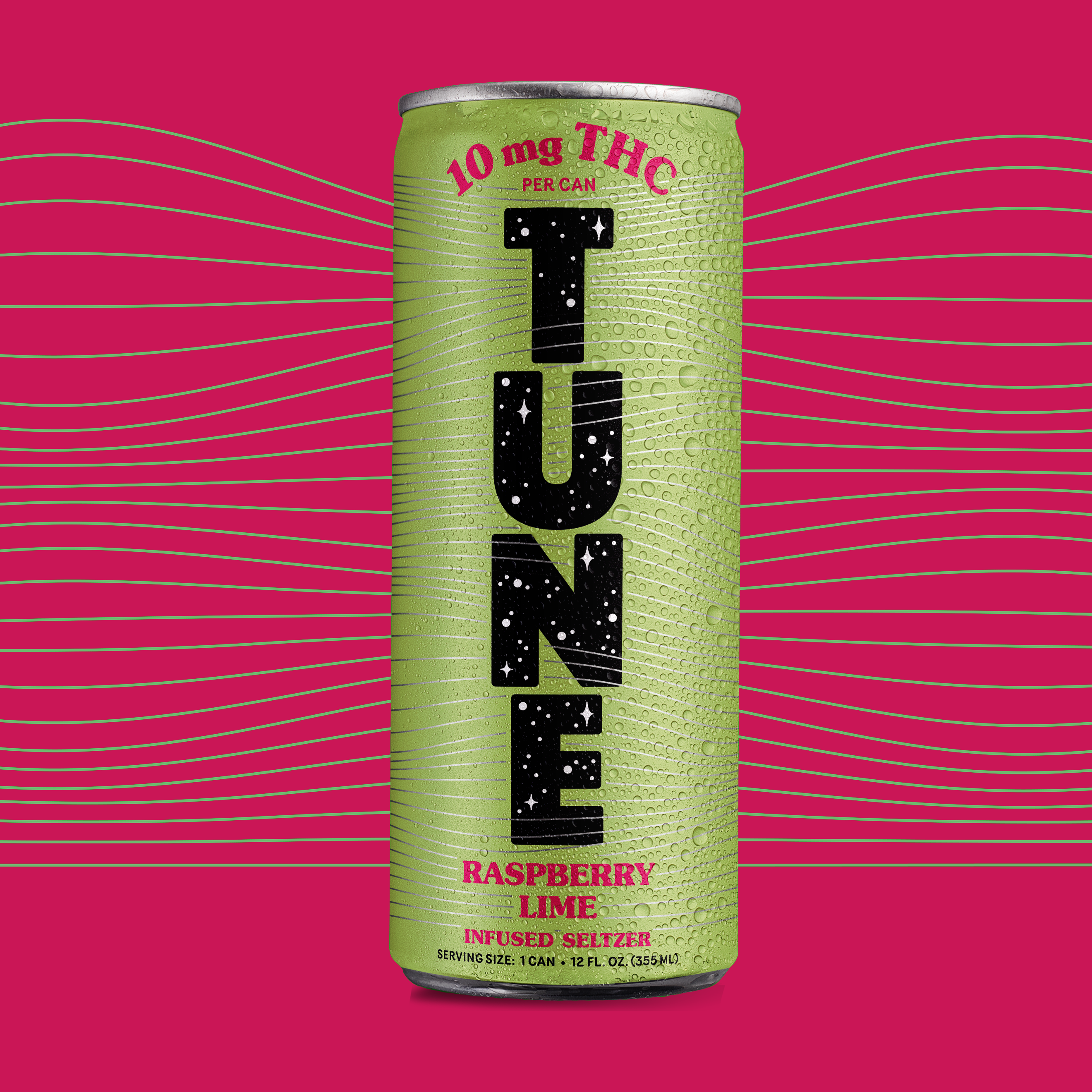 Raspberry Lime Seltzer – Tune Seltzer THC