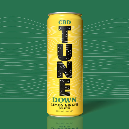 Tune Down - Lemon Ginger CBD Seltzer